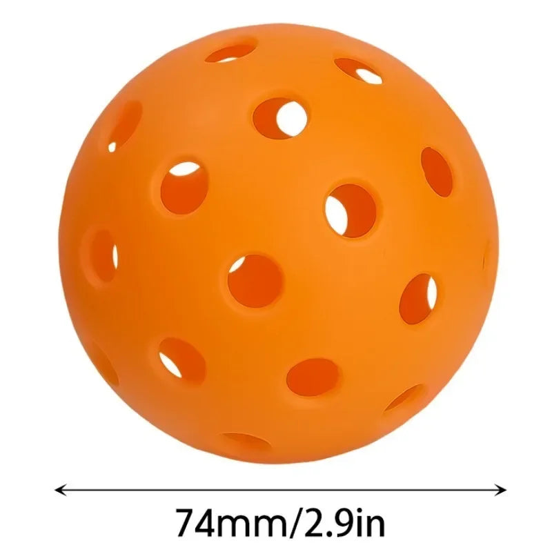 1/2/4pcs Outdoor Pickleball Balls 40 Holes Training Pickleball Accessories 74mm Standard Pickle Balls for Competition