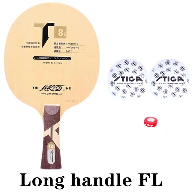 Genuine yinhe Galaxy T-8S T8S Table Tennis Blade (T8s,5wood + 2 carbokev) Ping Pong Racket Base Raquete Ping Pong