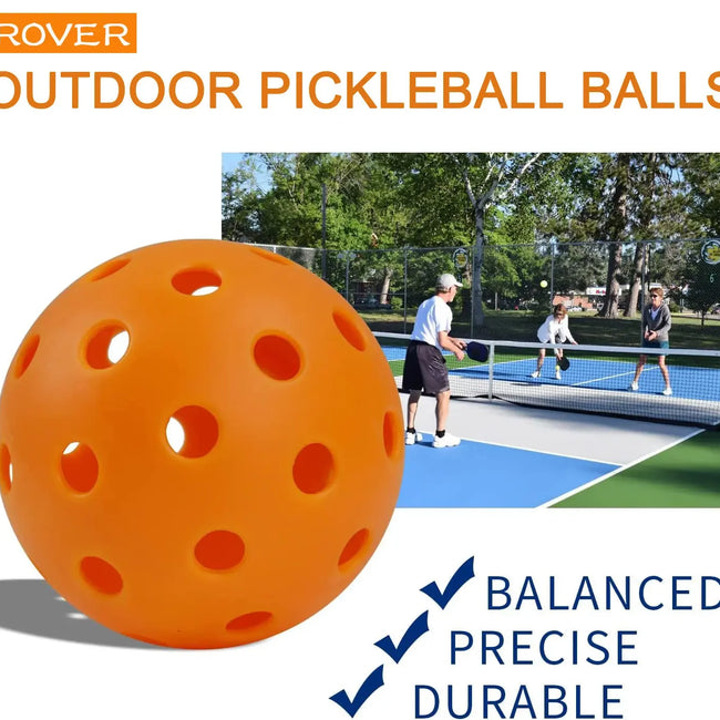 Pickleball 74MM Durable 40 Holes Outdoor 6/12/24Pcs Pickleballs 26g Outdoor for Competition pickleball Packs of Pickleballs