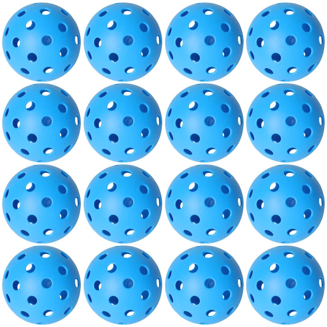 JIKEGO Pickleball Balls Outdoor 40 Holes 8 12 16 Packs 25g PE Pickleballs Competition Training Indoor 26 Holes Yellow