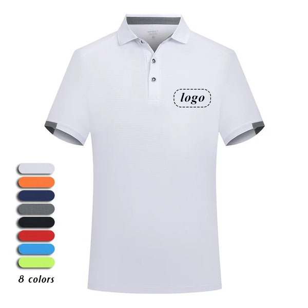 Customized Sport Polo Shirt for Men Women Quick Drying Turn Collar Blouse Golf Wear Mens Design Shirts Pickleball Horse Clothing