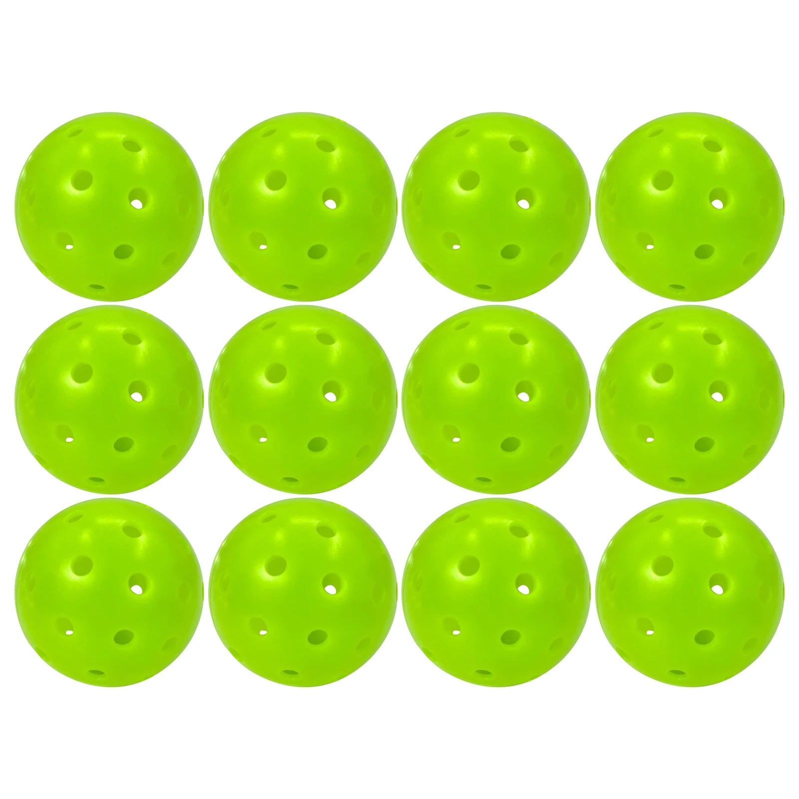 Juciao Competition Ball 40 Hole Outdoor Pickleball Balls Lime Green Pickleballs High Bounce True Flight, Durable