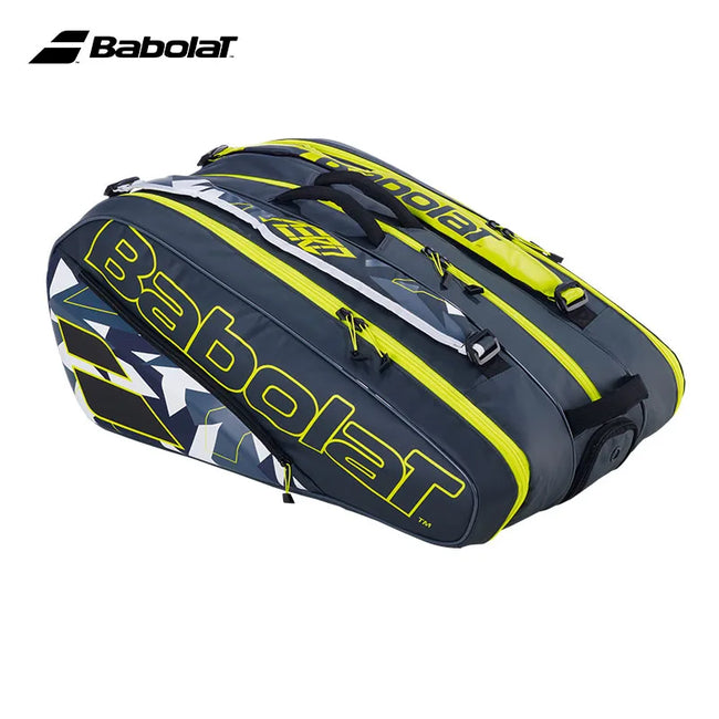 Original Pure Wim Babolat Tennis Backpack 6R Large Capacity Nadel Type Squash Tennis Racket Bag Portable Shoes Compartment Bags