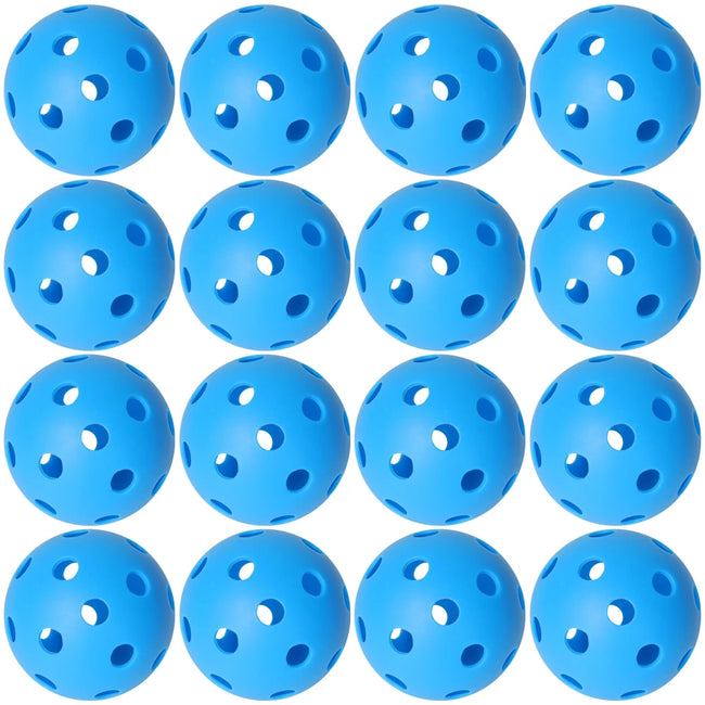 JIKEGO Pickleball Balls Outdoor 40 Holes 8 12 16 Packs 25g PE Pickleballs Competition Training Indoor 26 Holes Yellow