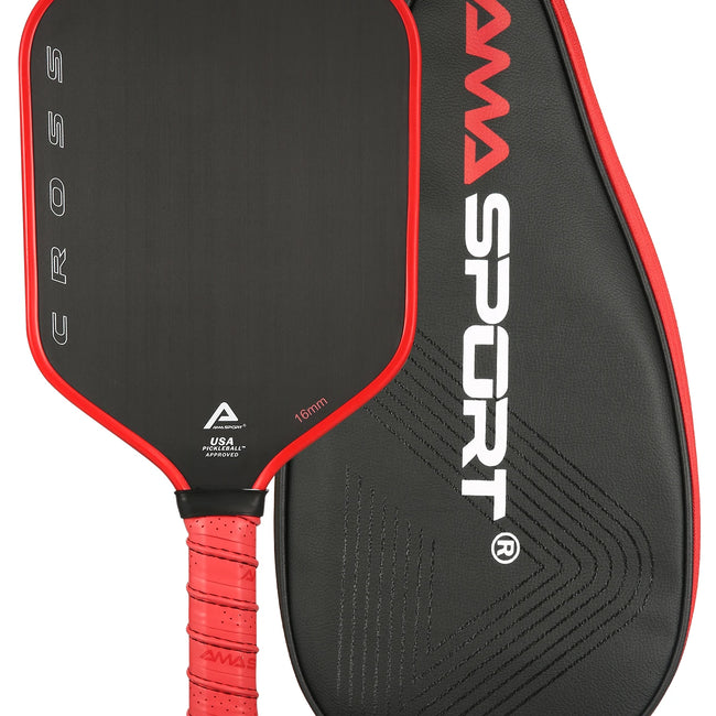 AMASPORT USAPA Pickleball Paddle Raw Cross  T700 Carbon Fiber 16mm Cross Tech Pickleball Paddles Racket with Paddle Cover