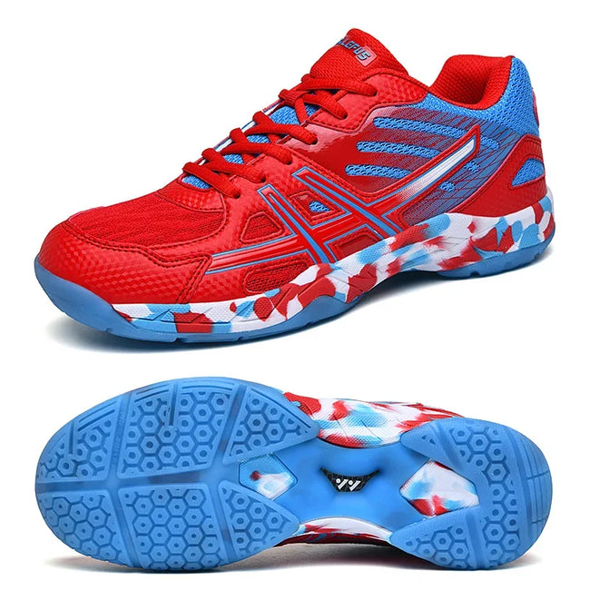 High Quality Womens Mens Lightweight Sneaker Indoor Court Shoes Suitable for Pickleball, Badminton, Table Tennis, Volleyball