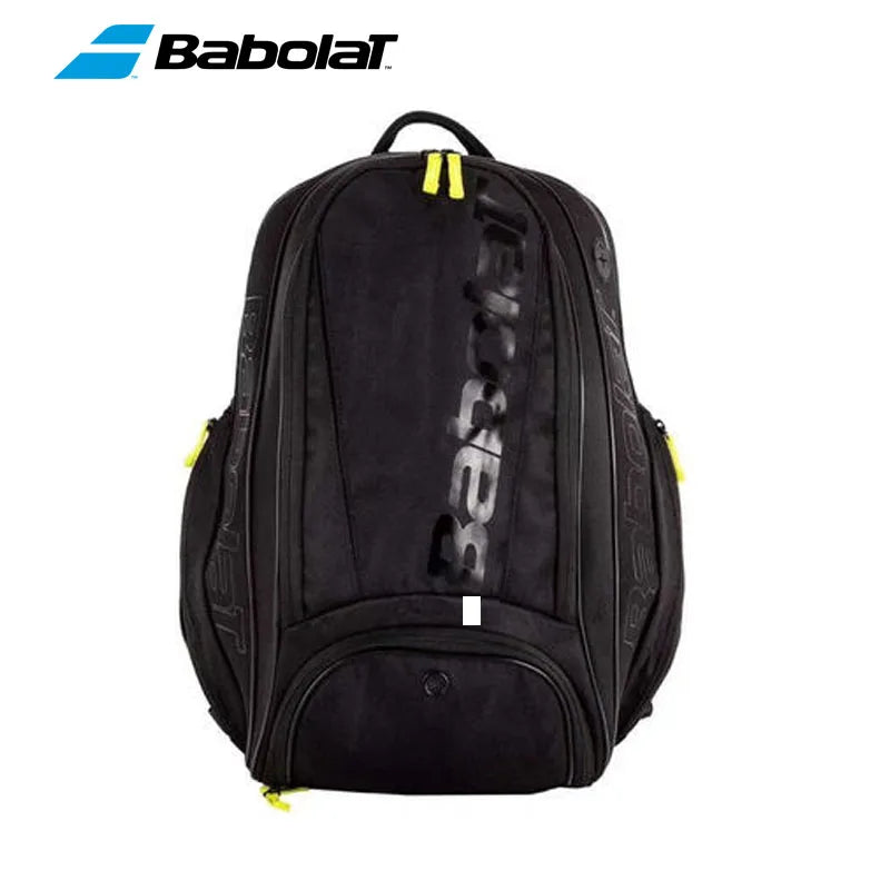 2023 Original BABOLAT WIMBLEDON Tennis Bag Men Women White Gold 2-3 Squash Tennis Racquets Backpack Shoes Compartment Tennis Bag