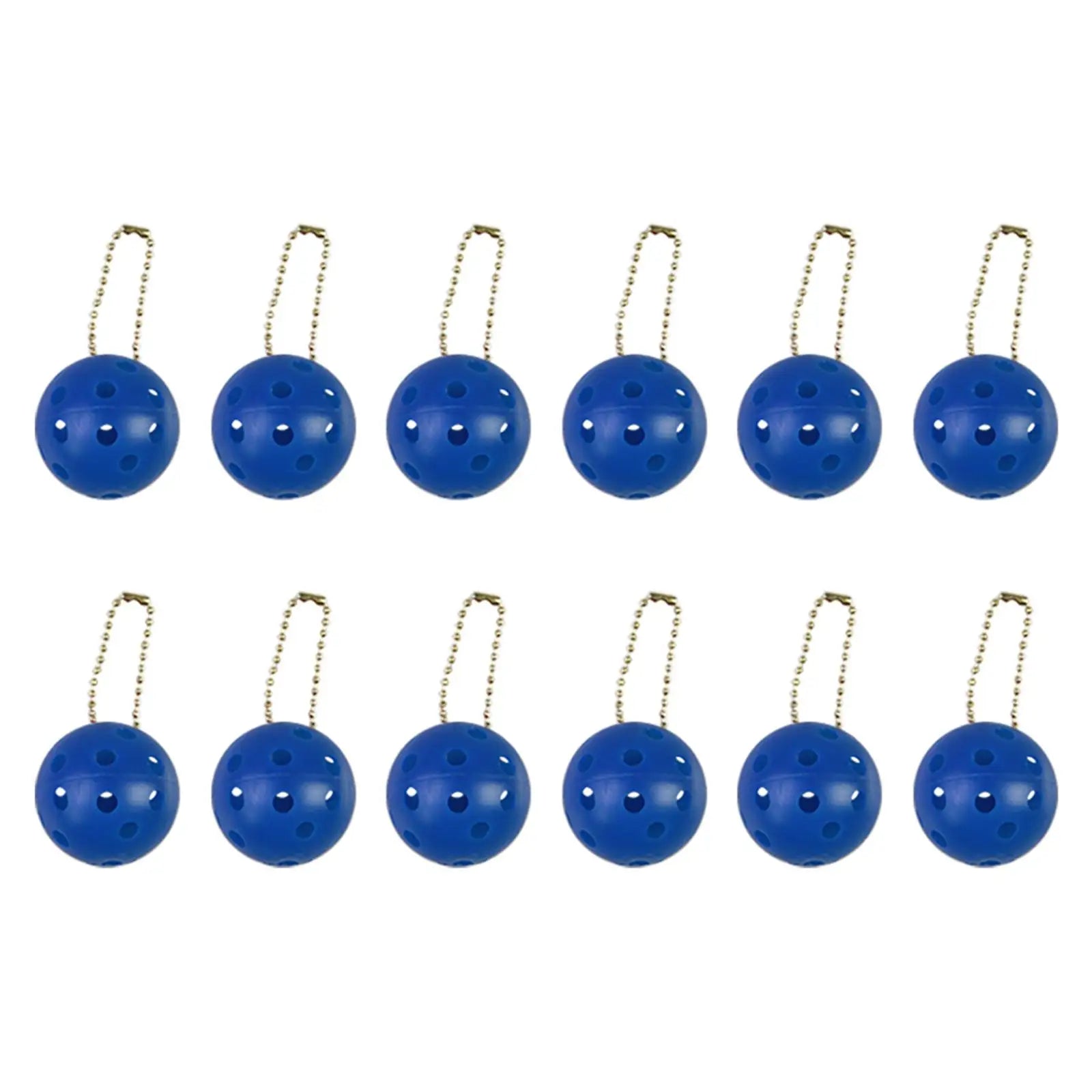 12Pcs Pickleball Keychain Pickleball Ornament for Handbag Backpack Purse