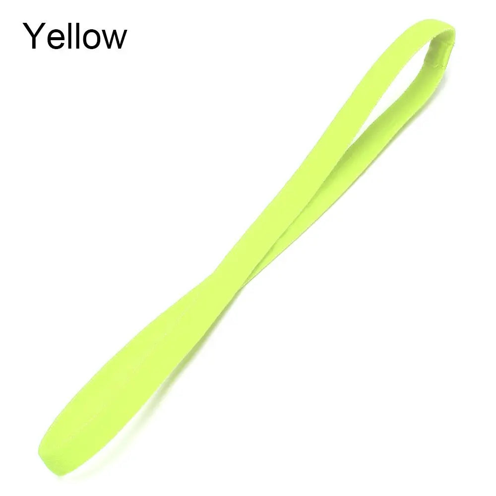 1PC Candy Color Women Men Yoga Hair Bands Sports Headband Girl Sport Anti-slip Elastic Rubber Sweatband Football Running Stretch