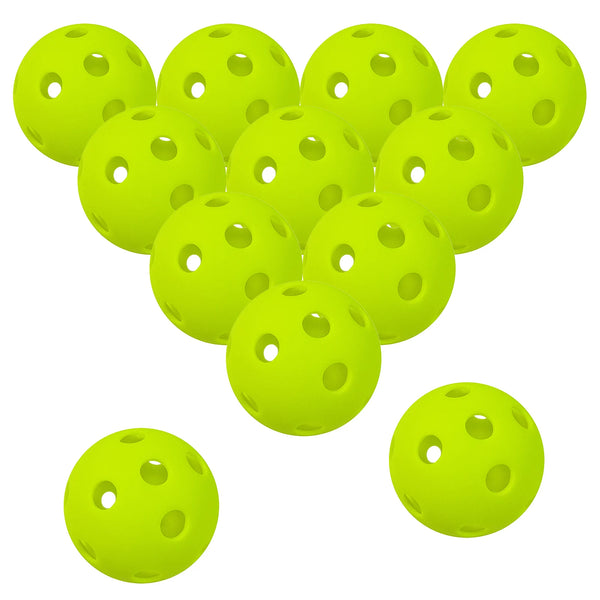 6 Packs / 12 Packs 26 Holes Indoor Pickleball Balls for Indoor Courts High-quality PP material Pickle Balls