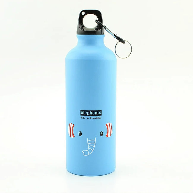 Alloy Sport Water Bottle 500ml Hiking Camping Cycling Water Bottle Kettle with Buckle