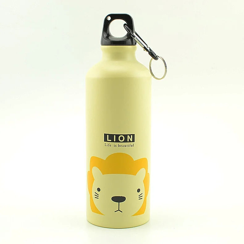 Alloy Sport Water Bottle 500ml Hiking Camping Cycling Water Bottle Kettle with Buckle