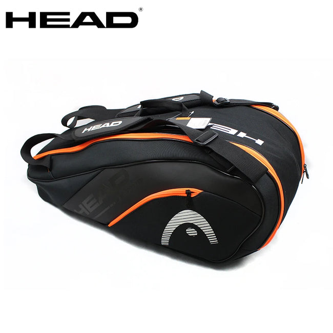 Original HEAD Tennis Squash Racket Backpack 6-7 Large Capacity Tennis Badminton Racket Bag Men Raquete De Tenis Padel Racket Bag