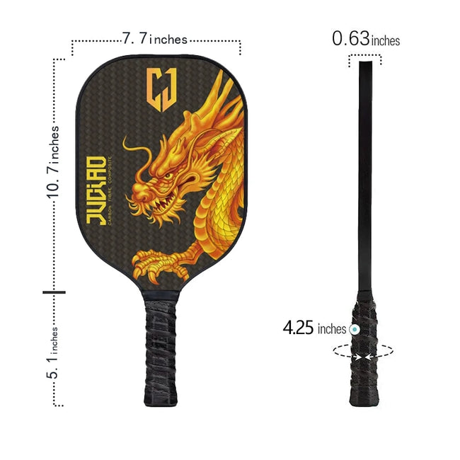 Pickleball Paddle 16MM USAPA Compliant Professional Suitable For Practice Premium Carbon Fiber Comfort Grip Pickleball Paddle