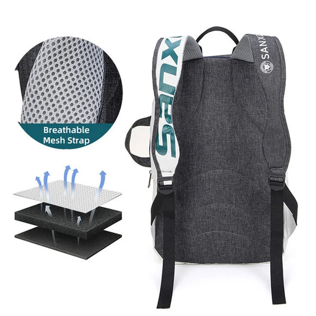 Badminton Bag Racquet Tennis Racket Backpack Padel Training Squash For Women Men Waterproof Foldable Outdoor Sports Rucksack Bag