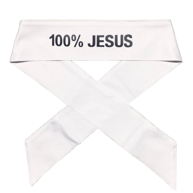 100% JESUS Print Basketball Sports Headband Men Women Running Fitness Sweatband Bandana