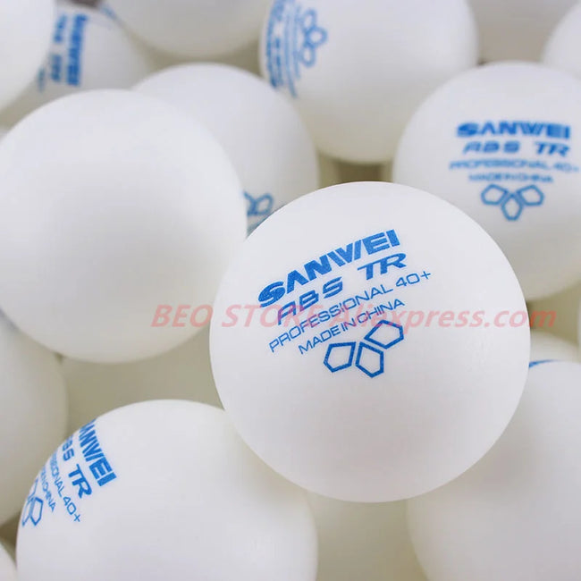 100 balls Table tennis ball SANWEI New 3-star TR ABS Material Plastic Professional 40+ Training SANWEI Ping Pong Ball