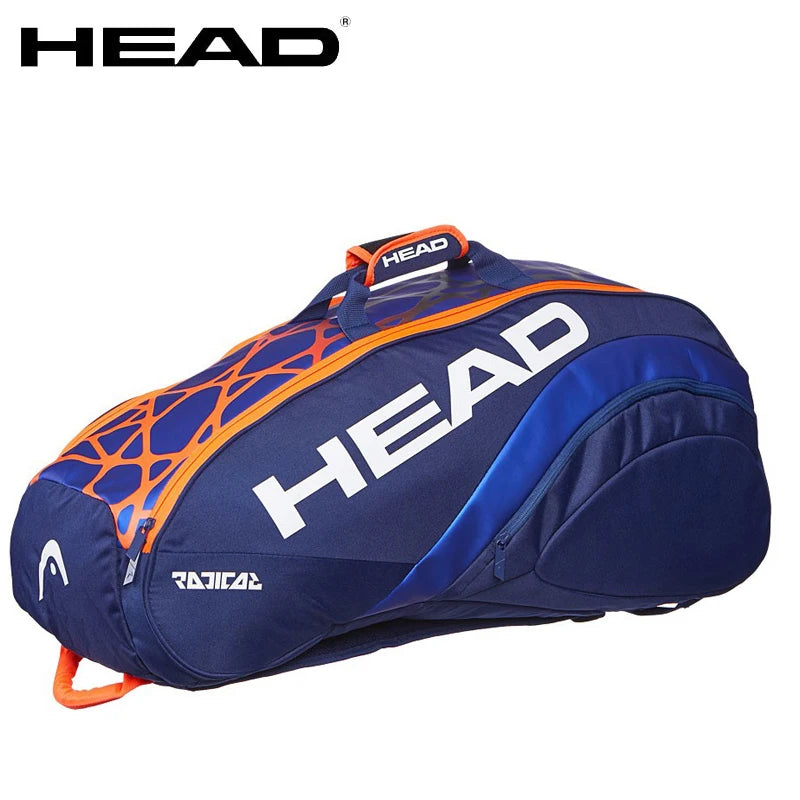 Original HEAD Tennis Squash Racket Backpack 6-7 Large Capacity Tennis Badminton Racket Bag Men Raquete De Tenis Padel Racket Bag