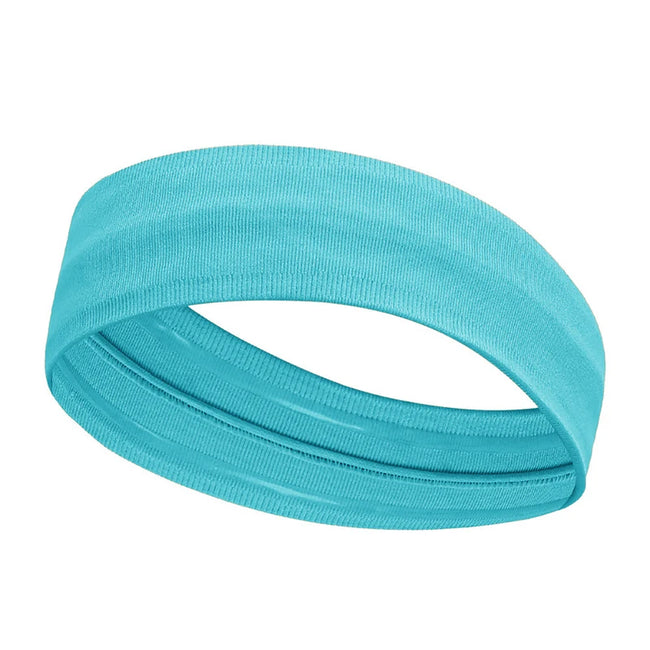 1 Pc Women Men Sweatband Headband Sports Yoga Gym Running Stretch Hair Head Band Cycling Wide Head Prevent Fitness Sweat Band