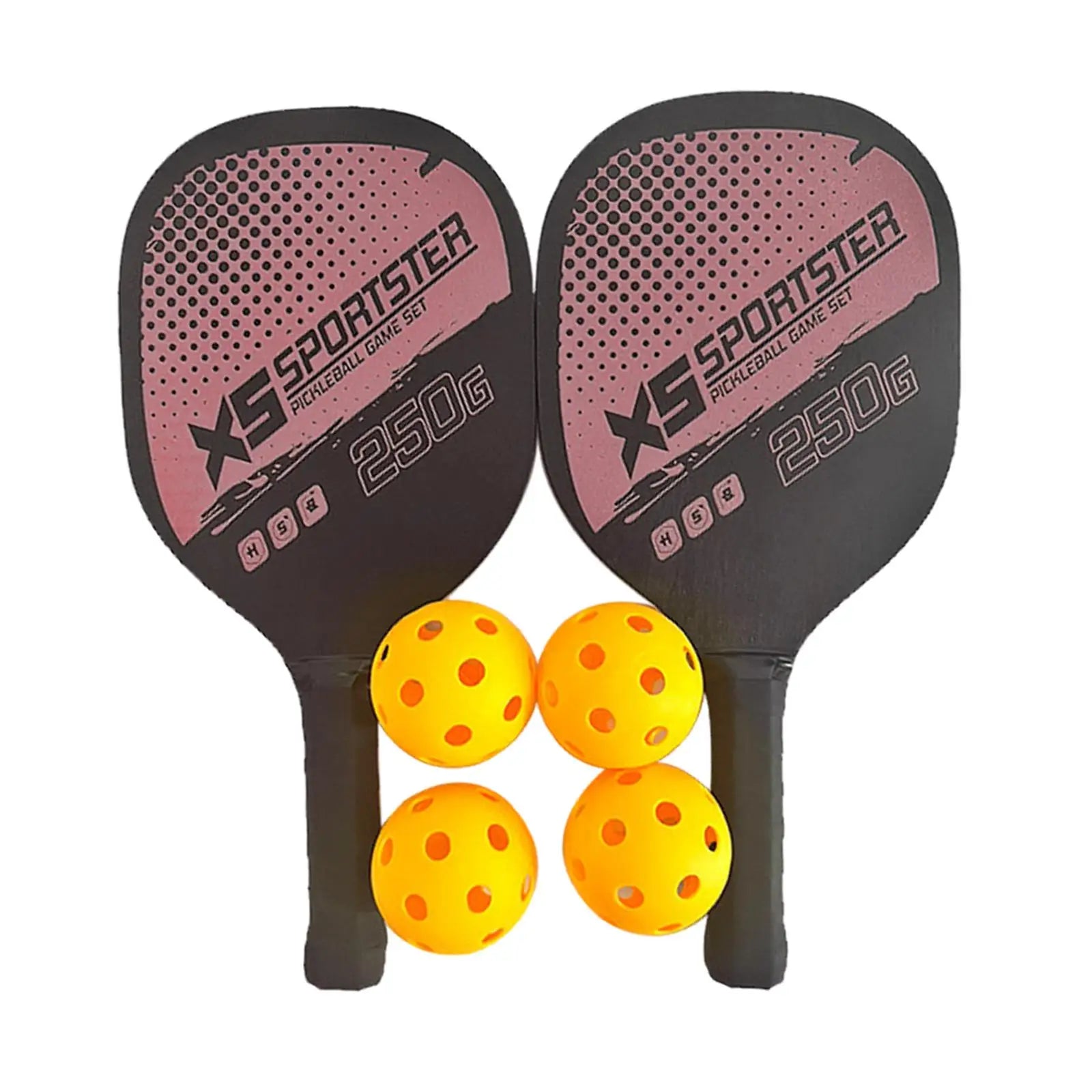 Pickleball Paddles Set Professional Non Slip Handle Pickleball Rackets with Storage Bag for Beginner Adults Player Play Training