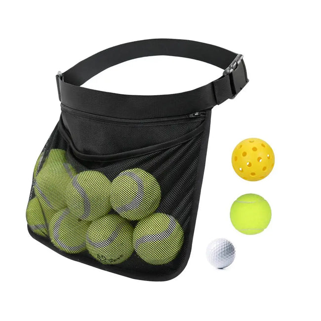 Tennis Ball Holder Pickleball Band Pouch Mesh Storage Bag Sports Accessory For Women Men Teens Athletes Dropship