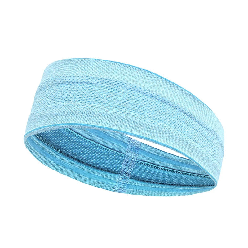 1 Pc Women Men Sweatband Headband Sports Yoga Gym Running Stretch Hair Head Band Cycling Wide Head Prevent Fitness Sweat Band