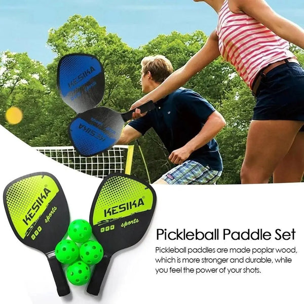 Pickleball Paddles Set Non-slip Rackets Honeycomb Core 4 Balls Portable Racquet Cover Carrying Bag Kit Men Women Indoor Outdoor