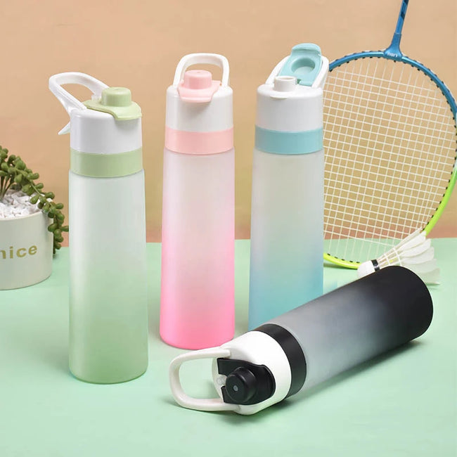 700ml Spray Water Bottle Large Capacity Portable Outdoor Sport Fashion Cute Drinking Plastic Bottles BPA Free Eco-Friendly