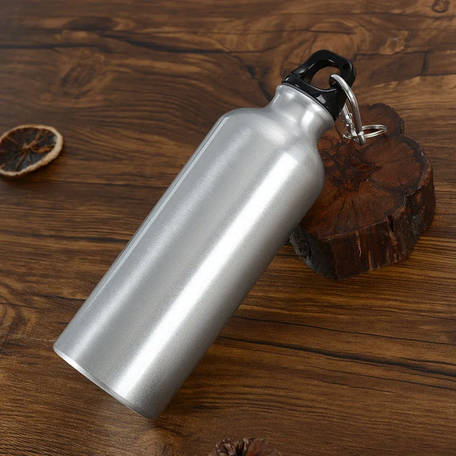 Alloy Sport Water Bottle 500ml Hiking Camping Cycling Water Bottle Kettle with Buckle