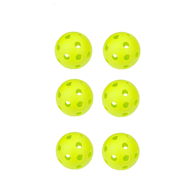 3/6/12pcs Durable Indoor Pickleball Balls 26 Holes 72mm Training Paddle Ball Plastic Pickleball for Competition and Practice