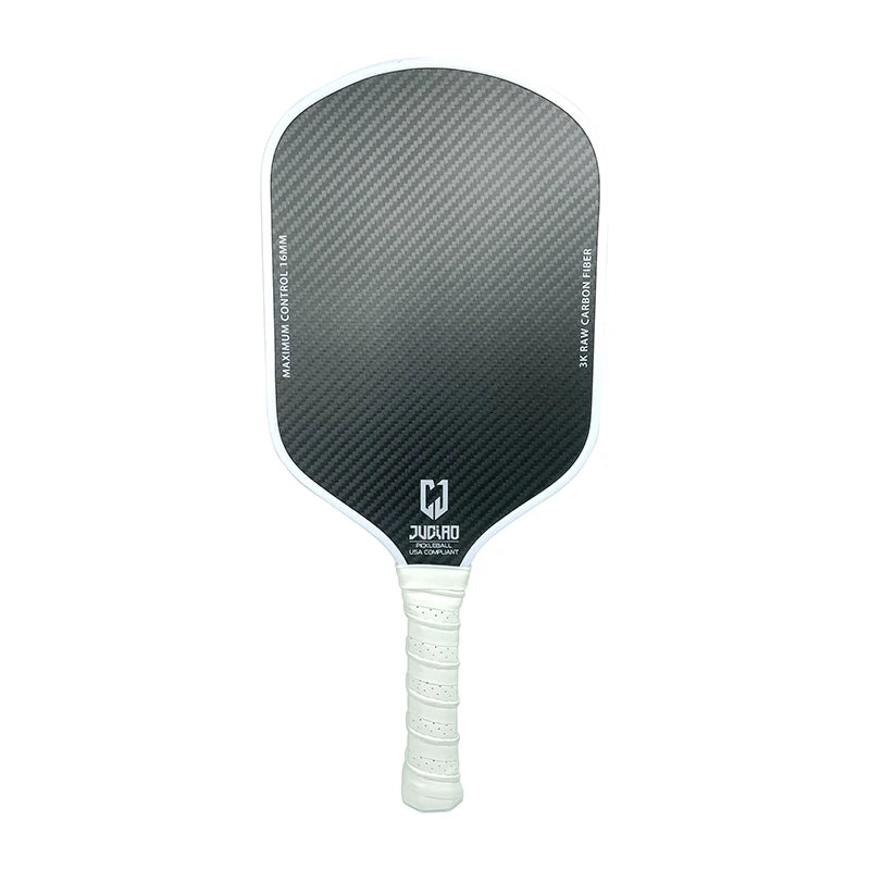 3K Raw Carbon Surface With High Grit & Spin USAPA Compliant With 16MM Polypropylene Honeycomb Core Lightweight Pickleball Paddle