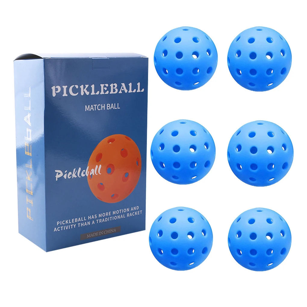 6PCS Pe Material  Pickleball Golf Hole Ball High Elastic Weifu Hole Hole Ball Replacement 40 Holes Reusable Training Pickle Ball