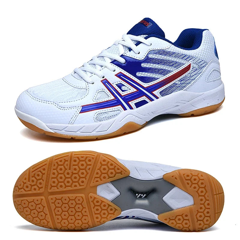 High Quality Womens Mens Lightweight Sneaker Indoor Court Shoes Suitable for Pickleball, Badminton, Table Tennis, Volleyball