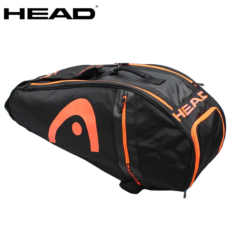 Original HEAD Tennis Squash Racket Backpack 6-7 Large Capacity Tennis Badminton Racket Bag Men Raquete De Tenis Padel Racket Bag