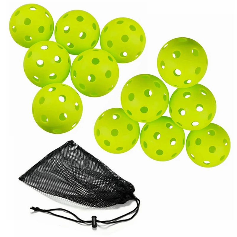 Indoor Pickleball Balls USAPA Paddle Ball 26 Holes Pickleball Sport Training Practice Plastic Pickleball Airflow Hollow Balls