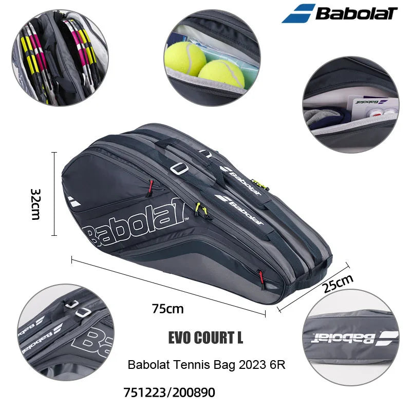 12Pack Large Capacity Nadal Babolat Tennis Bag 2021 Summer Aero Rafa Tennis Court Backpack Original BABOLAT Tennis Shoulder Bags