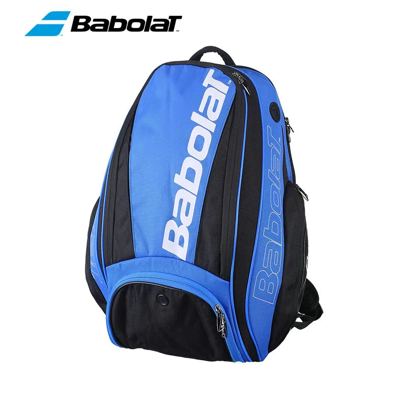 2023 Original BABOLAT WIMBLEDON Tennis Bag Men Women White Gold 2-3 Squash Tennis Racquets Backpack Shoes Compartment Tennis Bag