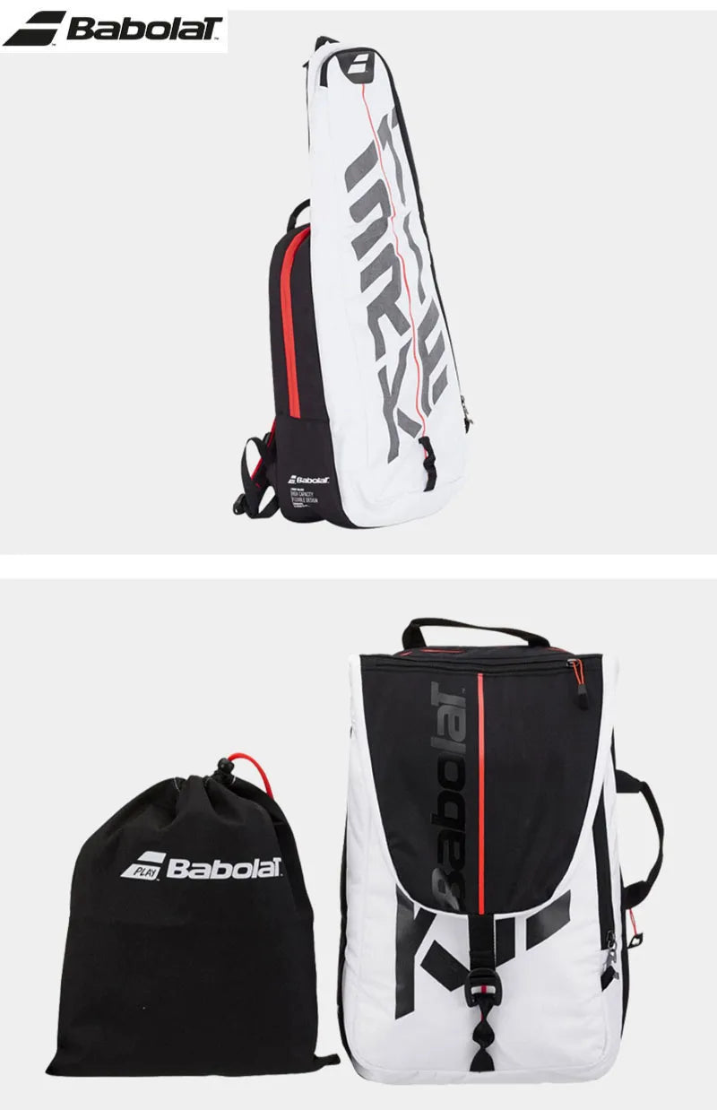 Portable 2 Usages BABOLAT Tennis Bag Original Pure Strike Tim Same Model Tennis Racket Backpack Babolat 3R Badminton Tennis Bags