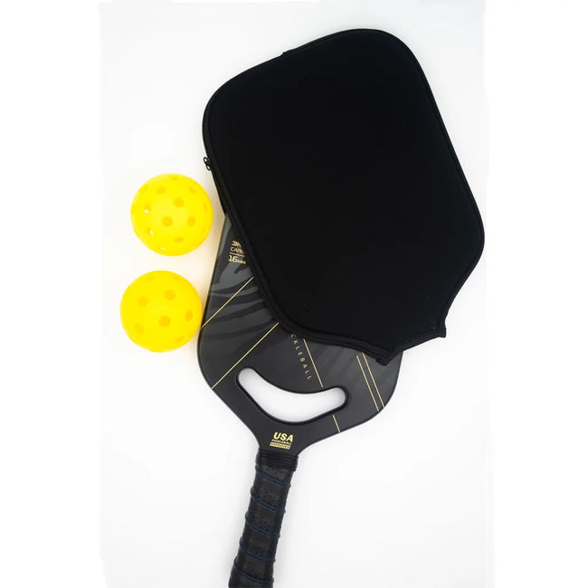 Pickleball Paddle 3K Carbon Fiber 360 Thermoformed Proto Molding Flexfoam Perimeter Texture Surface Edgeless Power Paddle