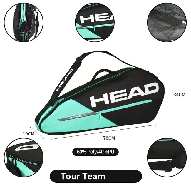 HEAD Tour Team Series Tennis Backpack 3 Pieces Tennis Sports Racket Bag