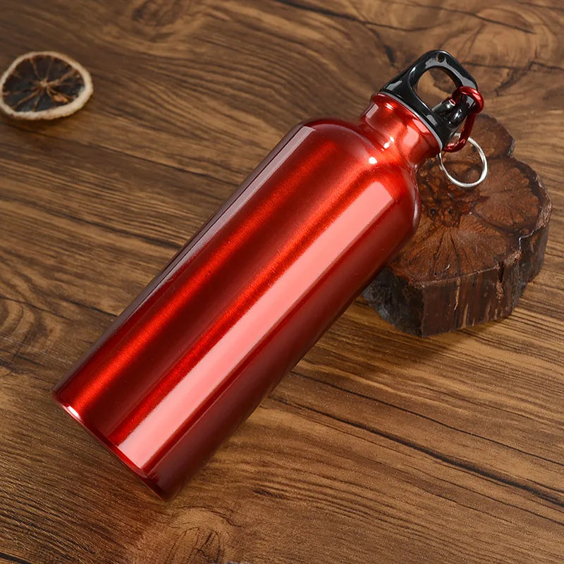 Alloy Sport Water Bottle 500ml Hiking Camping Cycling Water Bottle Kettle with Buckle