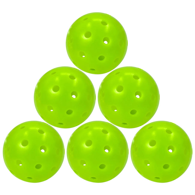 Juciao Competition Ball 40 Hole Outdoor Pickleball Balls Lime Green Pickleballs High Bounce True Flight, Durable