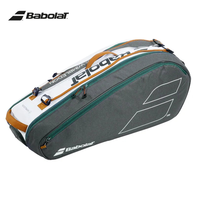 Original Pure Wim Babolat Tennis Backpack 6R Large Capacity Nadel Type Squash Tennis Racket Bag Portable Shoes Compartment Bags