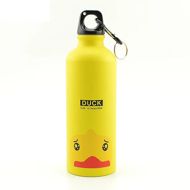 Alloy Sport Water Bottle 500ml Hiking Camping Cycling Water Bottle Kettle with Buckle