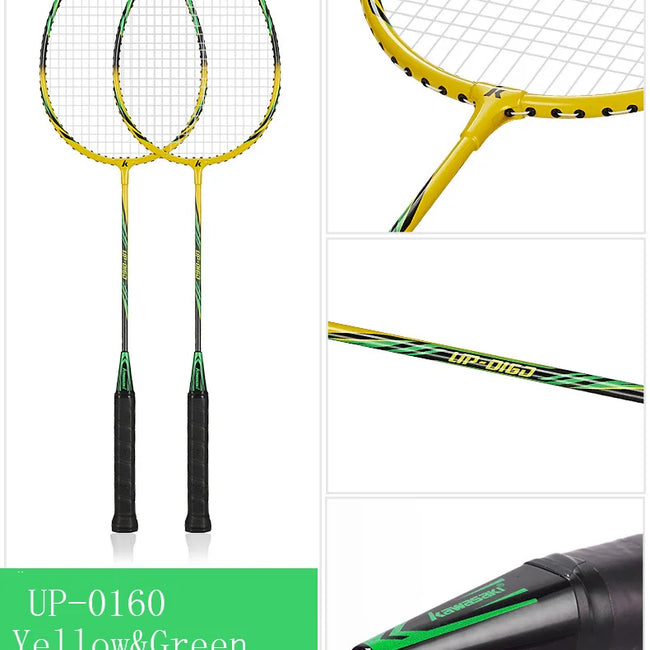 Kawasaki Badminton Racket 1U Aluminum Alloy Frame Badminton Racquet With String UP-0160 With Free Gift Shuttlecock