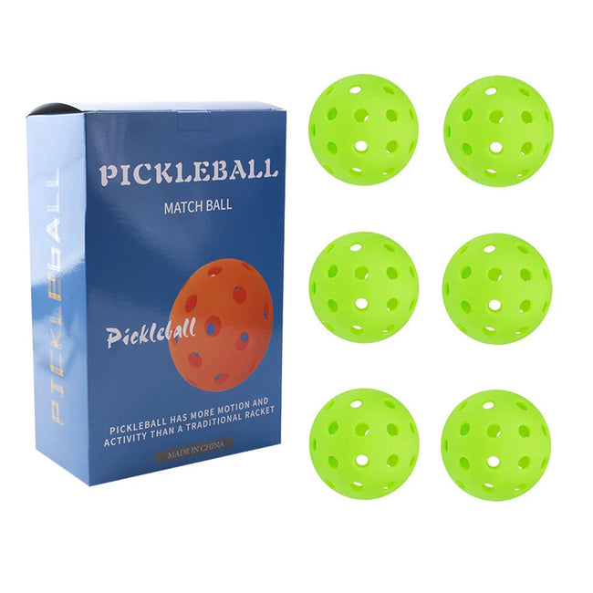 6PCS Pe Material  Pickleball Golf Hole Ball High Elastic Weifu Hole Hole Ball Replacement 40 Holes Reusable Training Pickle Ball