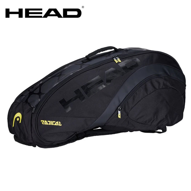 Original HEAD Tennis Squash Racket Backpack 6-7 Large Capacity Tennis Badminton Racket Bag Men Raquete De Tenis Padel Racket Bag