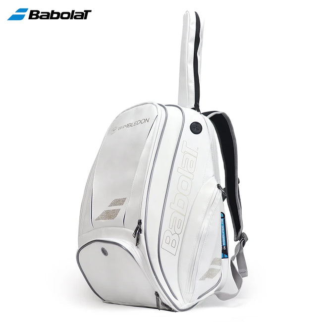 2023 Genuine Babolat Tennis Backpack Pure Wimbledon Co-branding Tennis Bag Large Capacity 2 Usages Unisex Squash Raquete Bags