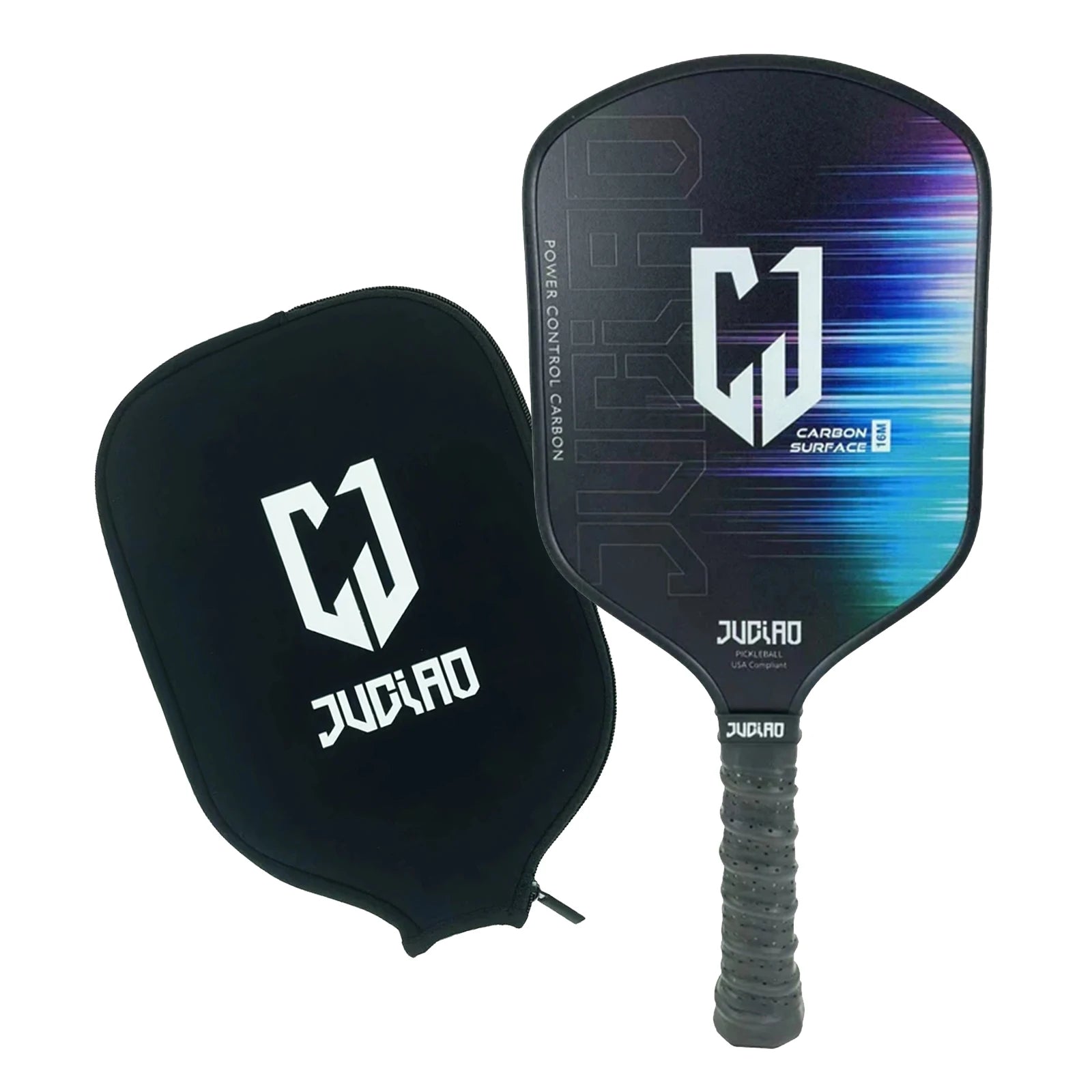 Pickleball Paddle with Graphite Face PP Honeycomb Core Extended Grip Grip Carbon Fiber Pickleball Paddle